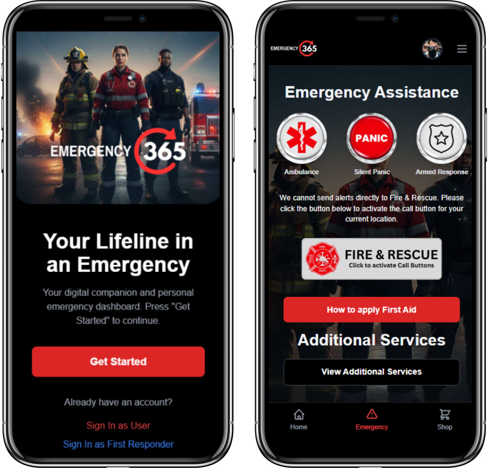 Emergency365 Mobile App